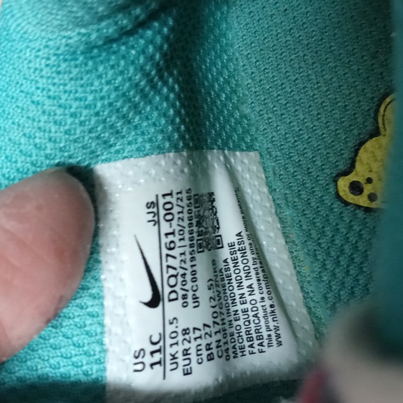 Gently used Nike air sprung for toddler girl size 11C - Picture 5 of 8